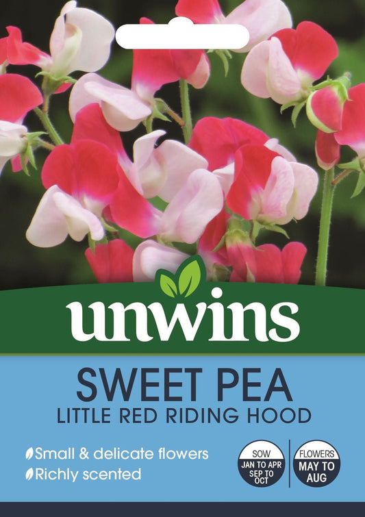 Unwins Sweet Pea Little Red Riding Hood 20 Seeds