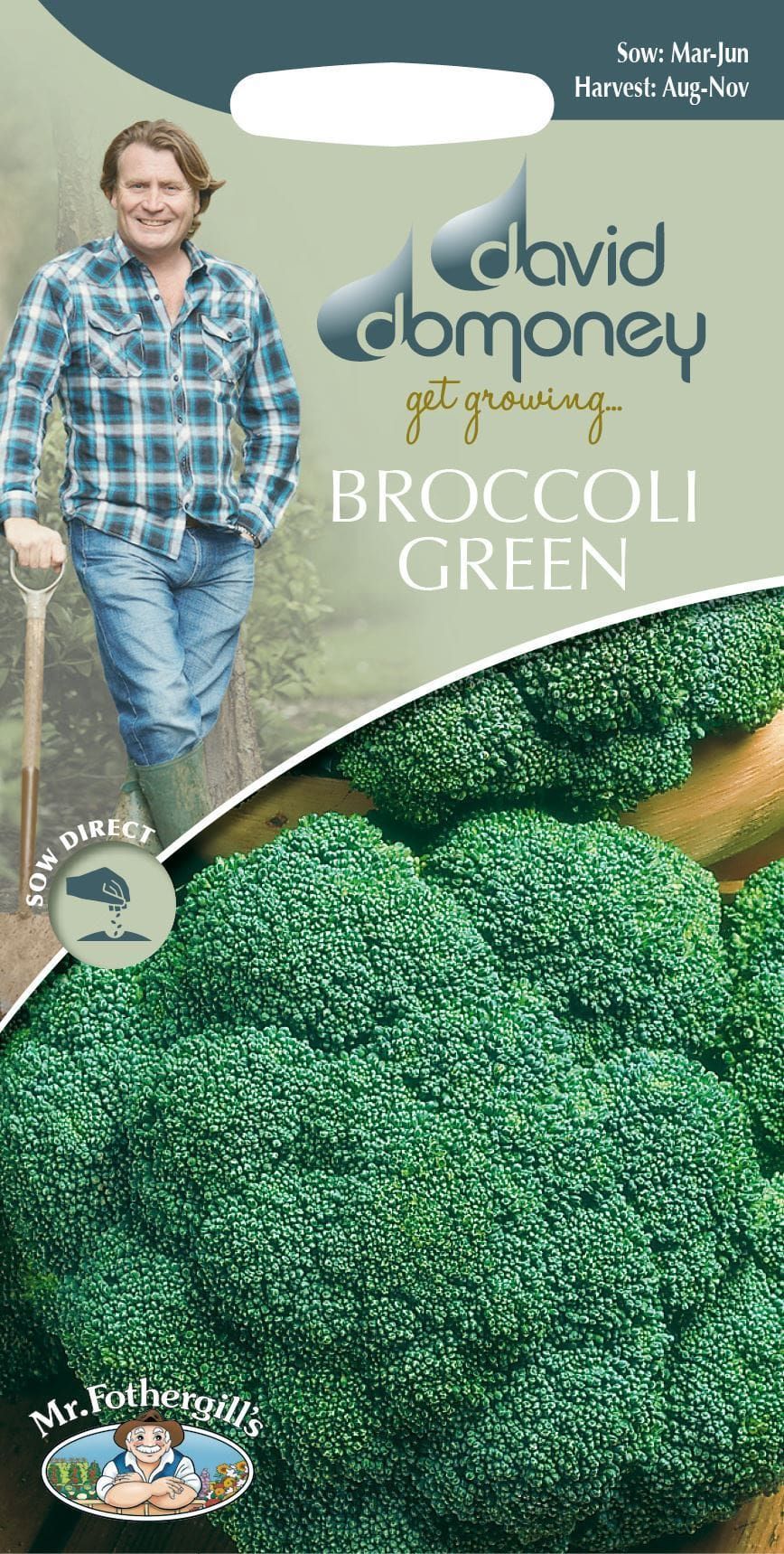 Mr Fothergills - David Domoney - Vegetable - Broccoli Green (Calabrese) - Marathon F1 - 50 Seeds