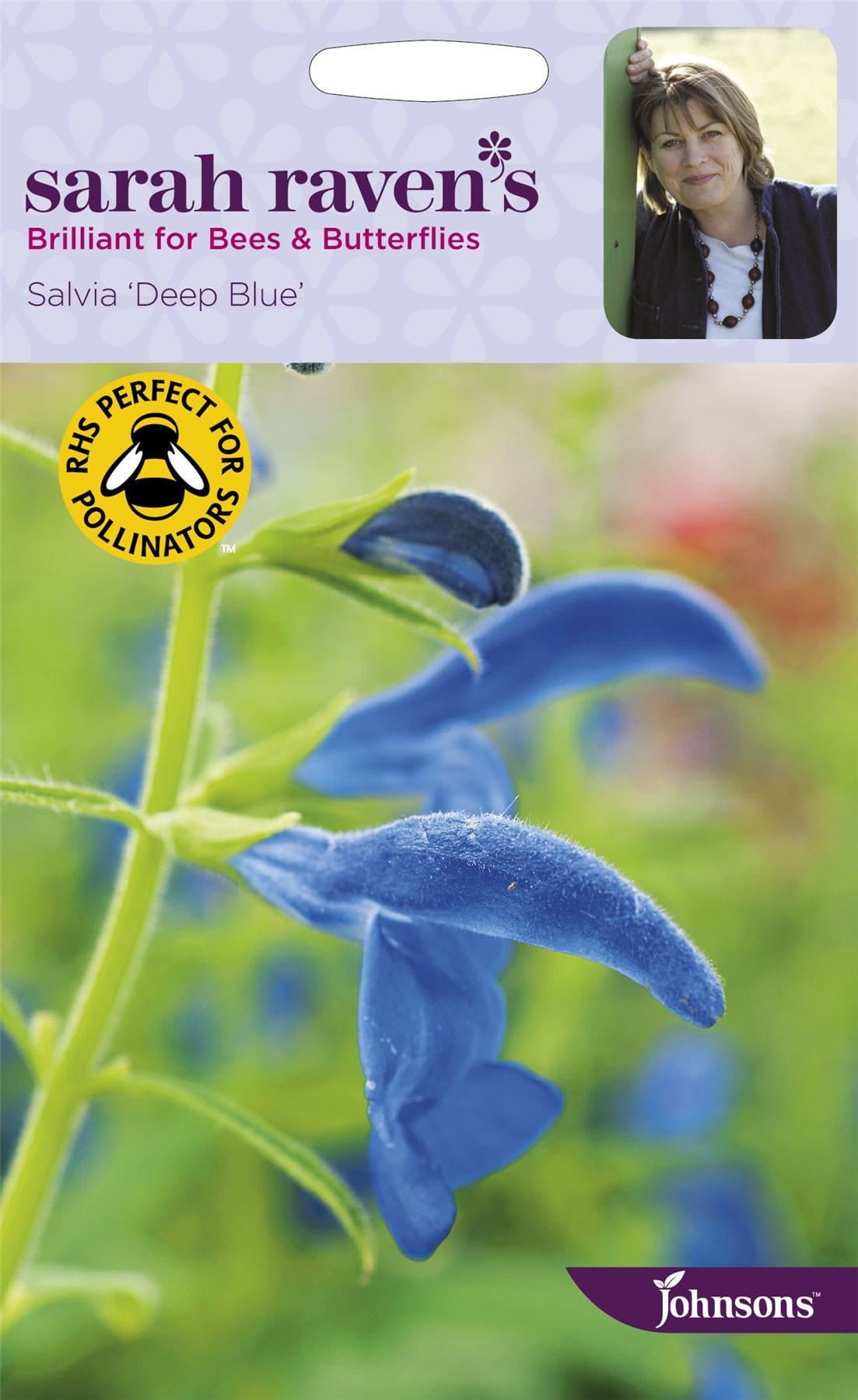 Johnsons Sarah Raven's Salvia Deep Blue 20 Seeds