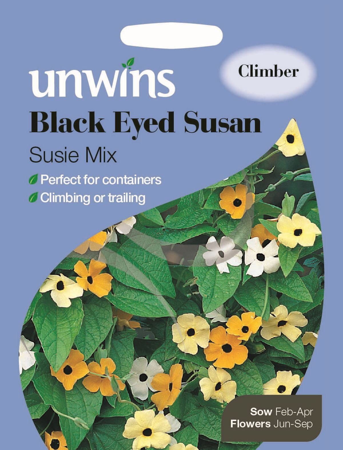 Unwins Black Eyed Susan Susie Mix 20 Seeds