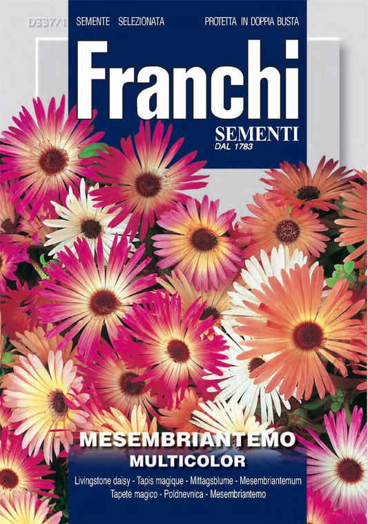 Franchi Seeds of Italy - Flower - FDBF_ 337-1 - Mesembrianthum - Mix - Seeds