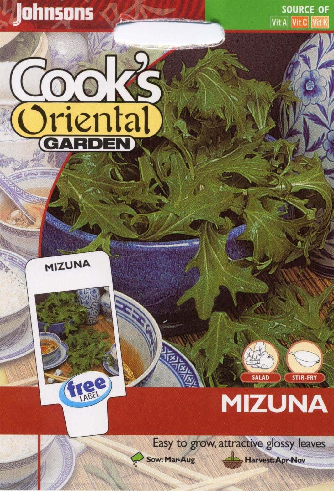 Johnsons Mizuna 750 Seeds