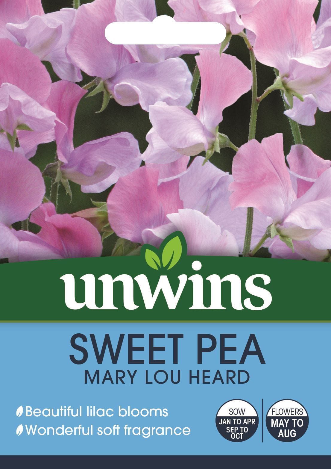 Unwins Sweet Pea Mary Lou Heard 20 Seeds