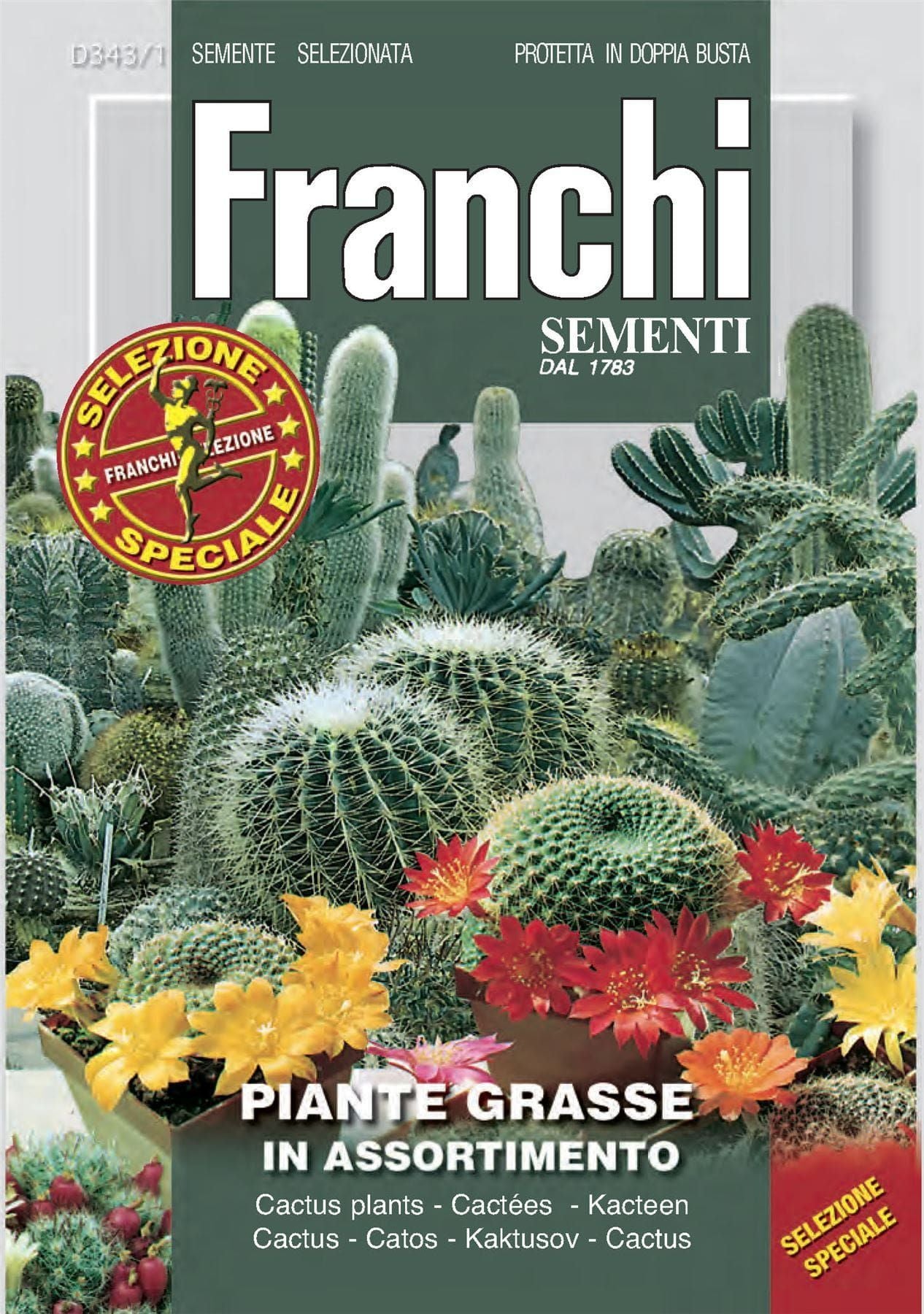 Franchi Seeds of Italy - Flower - FDBF_S 343-1 - Cactus Mixed - Seeds
