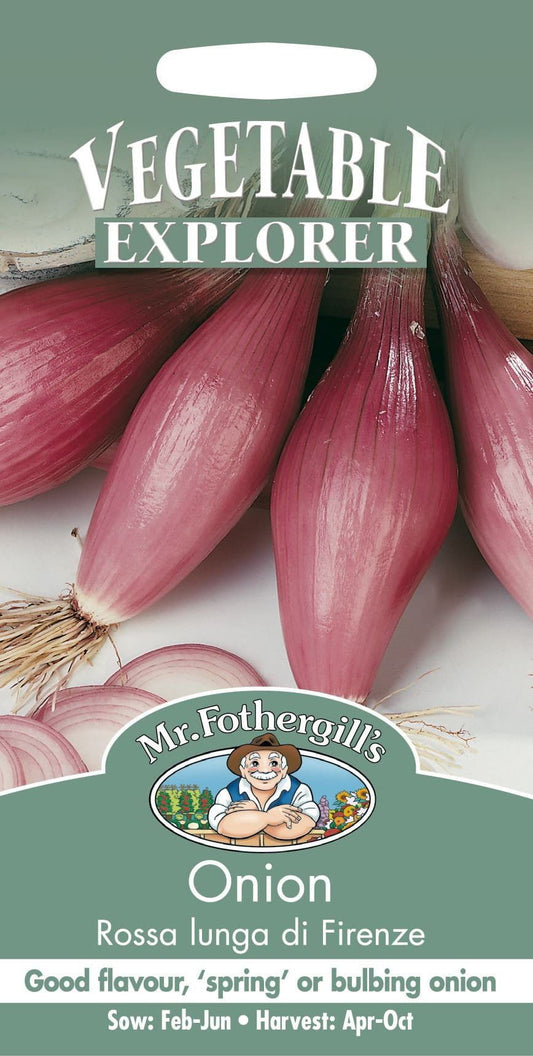 Mr Fothergills Vegetable Onion Rossa Lunga di Firenze 350 Seeds