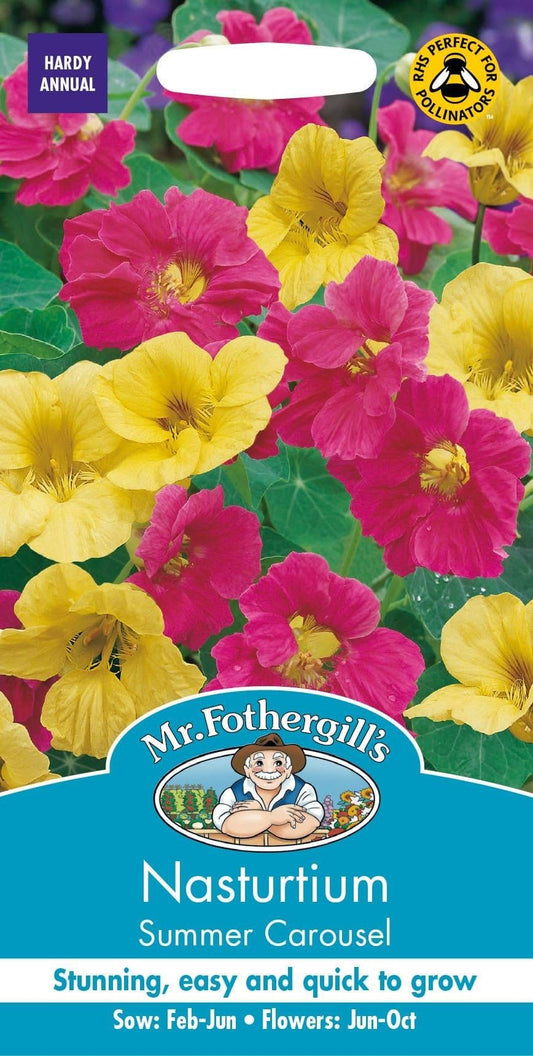 Mr Fothergills Nasturtium Summer Carousel 25 Seeds