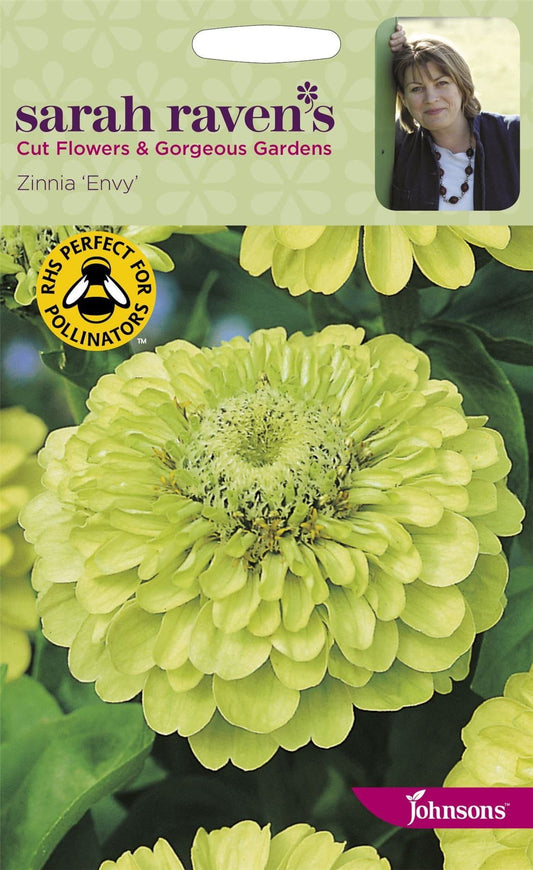 Johnsons Sarah Raven's Zinnia Envy 100 Seeds