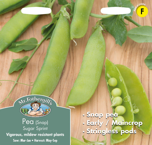 Mr Fothergills - Vegetable - Pea - Sugar Sprint (Snap) - 150 Seeds