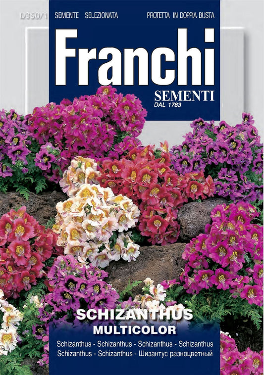 Franchi Seeds of Italy - Flower - FDBF_ 350-1 - Schizantus - Mix - Seeds