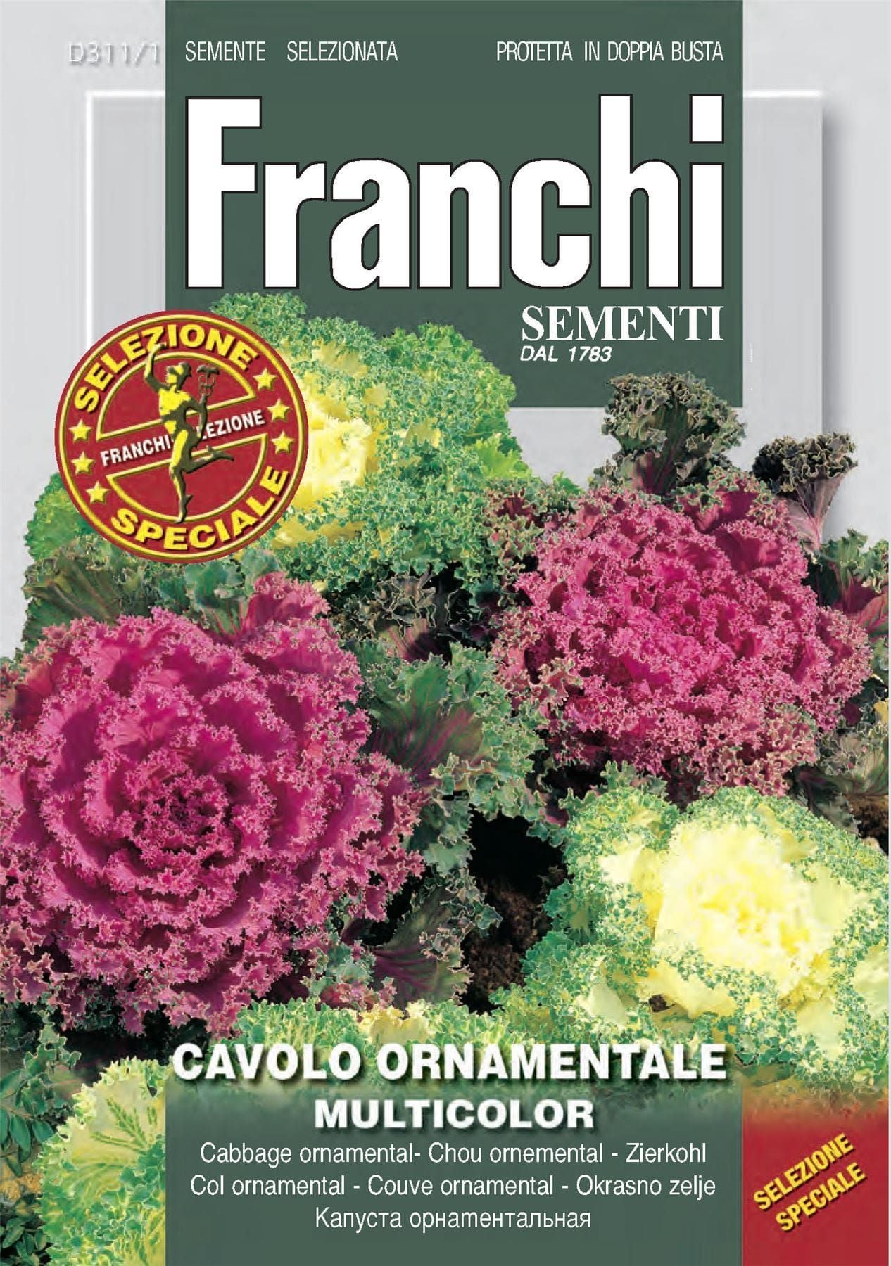 Franchi Seeds of Italy Ornamental Cabbage Multicolour Seeds