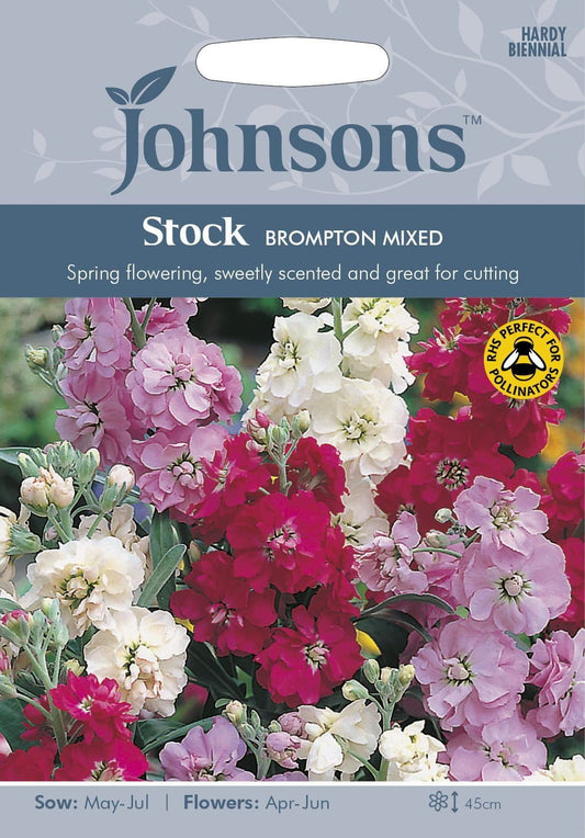 Johnsons Stock Brompton Mixed 150 Seeds