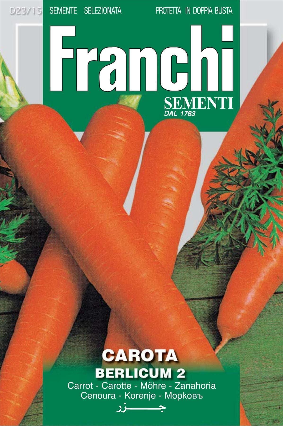 Franchi Seeds of Italy Carrot Berlicum 2 - Seeds