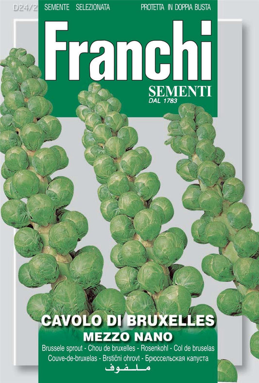 Franchi Seeds of Italy - DBO 24/2 - Brussel Sprouts - Mezzo Nano - Seeds