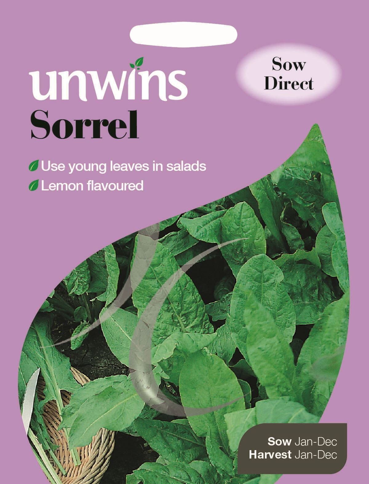 Unwins Sorrel 1000 Seeds