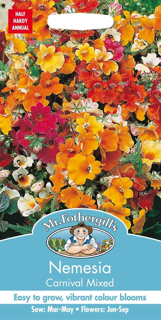 Mr Fothergills Nemesia Carnival Mixed 500 Seeds