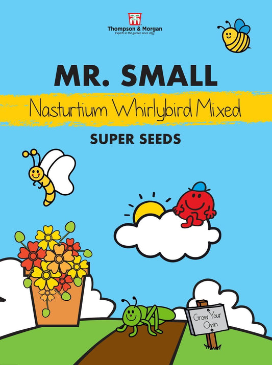 Thompson & Morgan - Mr Small - Flower - Nasturtium - Whirlybird Mixed - 25 Seeds