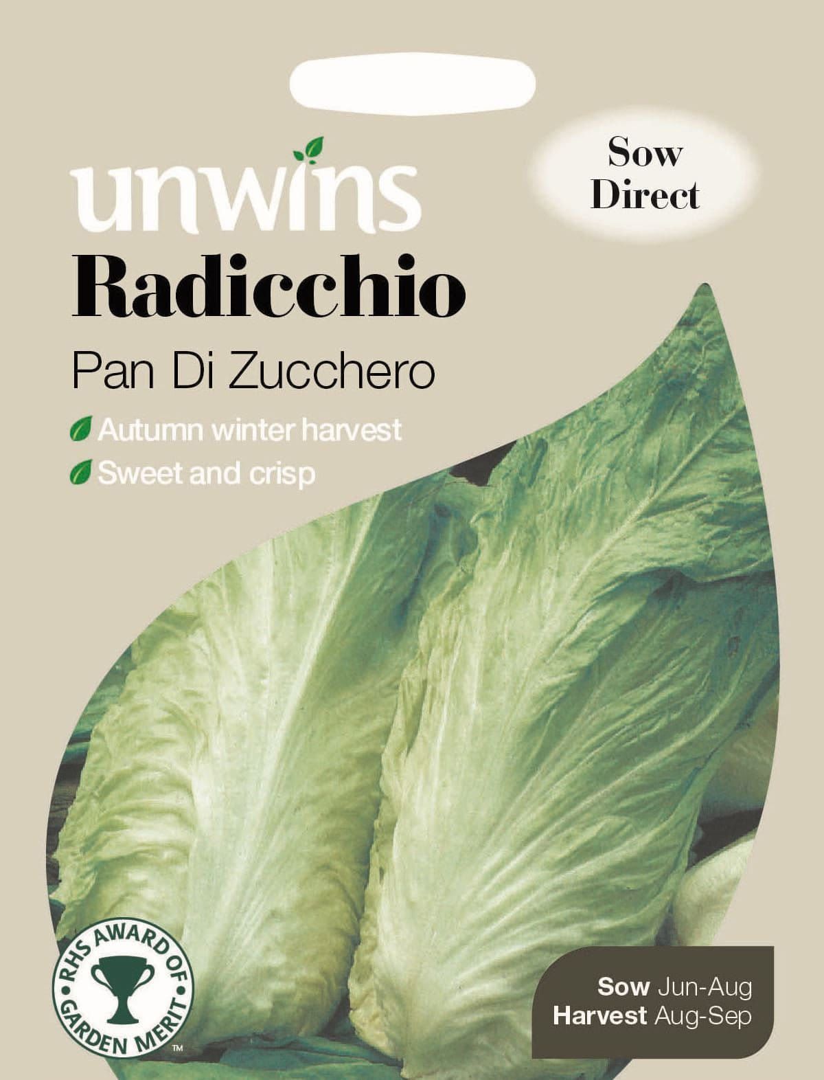 Unwins Radicchio Pan Di Zucchero 50 Seeds