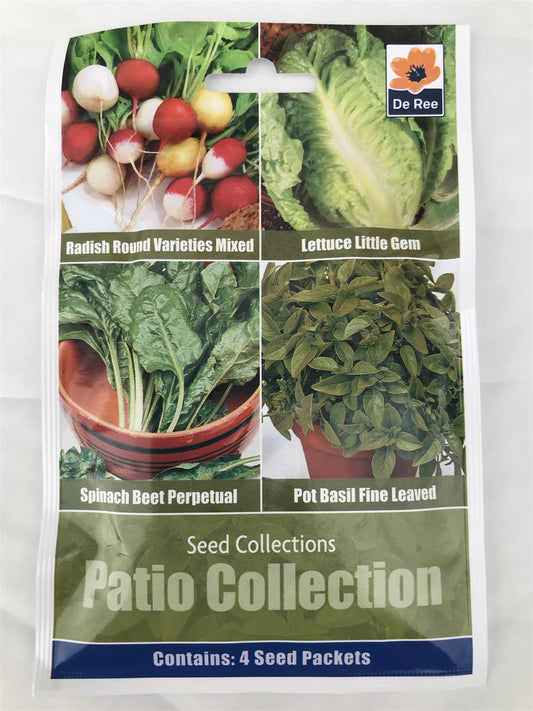 De Ree - Patio Collection 4 type Radish Lettuce Spinach Basil