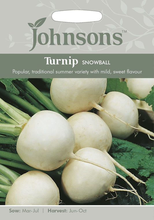 Johnsons Turnip Snowball 1750 Seeds