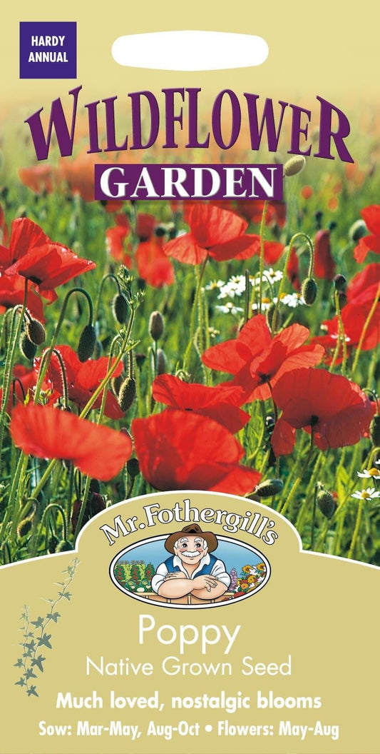 Mr Fothergills Wildflower Poppy 2000 Seeds