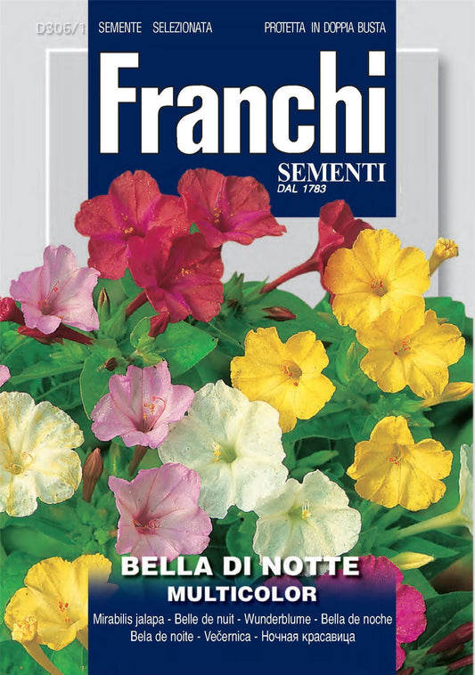 Franchi Seeds of Italy - Flower - FDBF_ 306-1 - Mirabilis jalapa - Multicolour - Seeds
