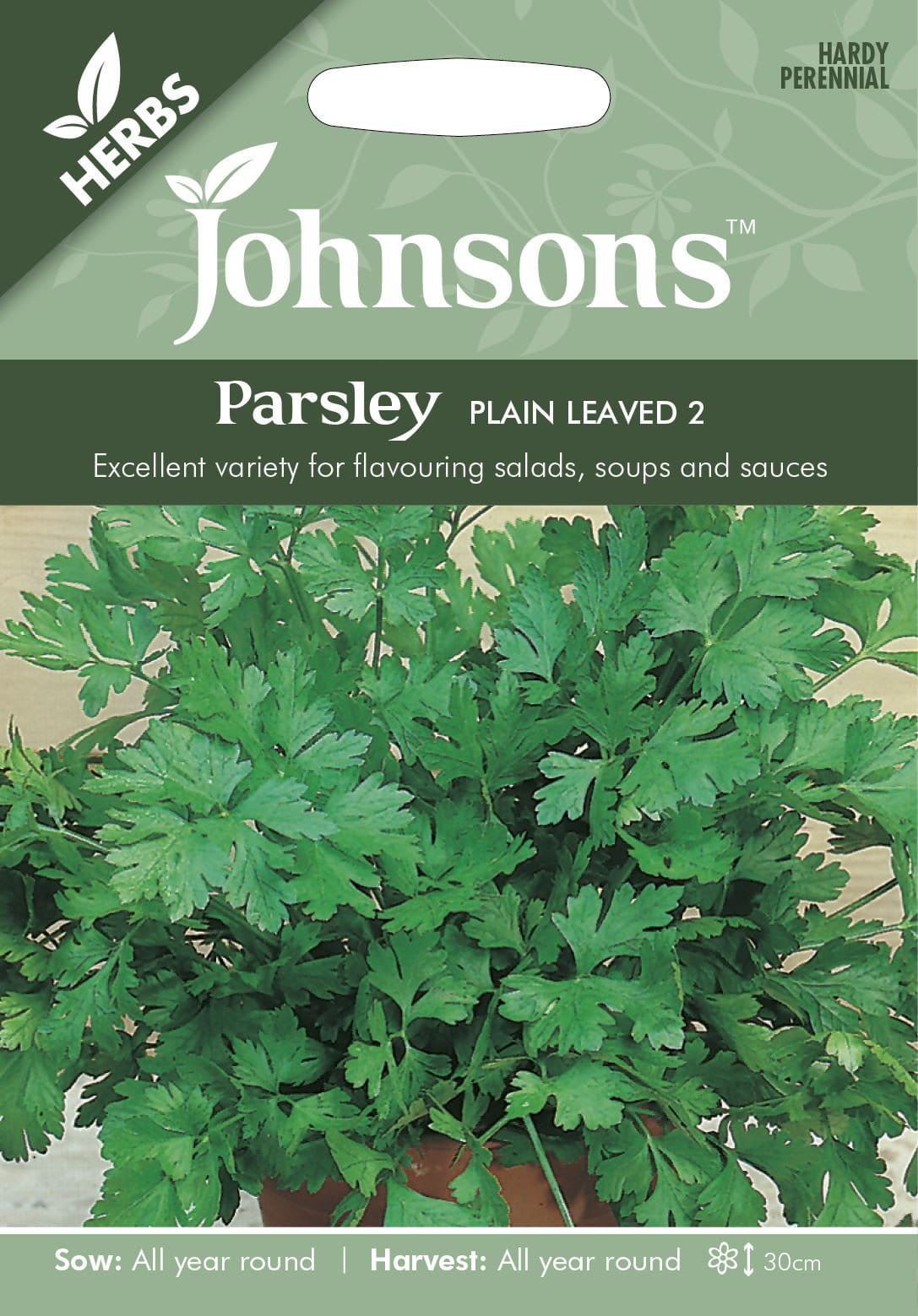 Johnsons Herb Parsley Plain Leaved 1000 Seeds