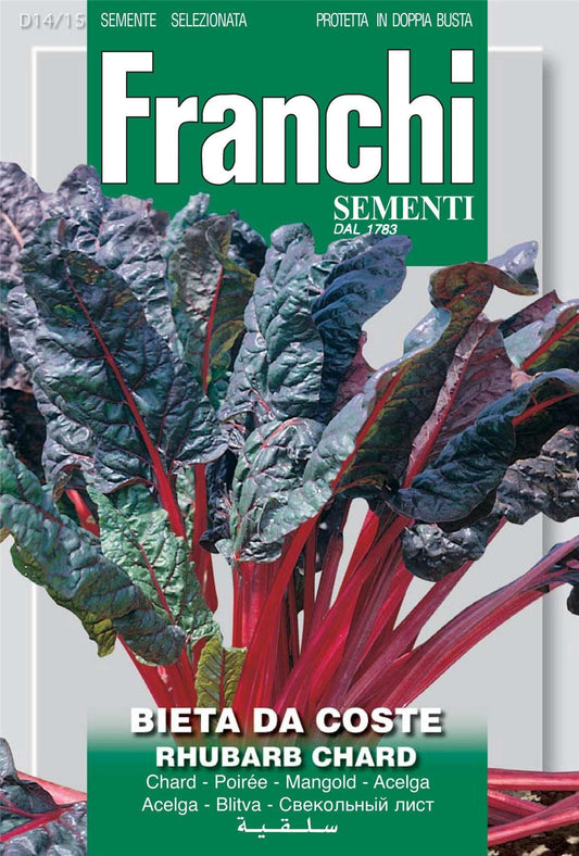 Franchi Seeds of Italy Swiss Chard Rhubarb Chard Seeds