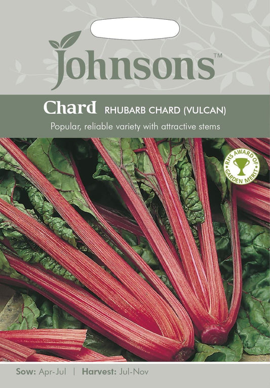 Johnsons Vegetable Chard Rhubarb Chard Vulcan 125 Seeds