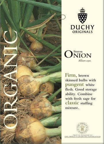 Thompson & Morgan Duchy Original Organic Vegetable Onion Sturon 300 Seed