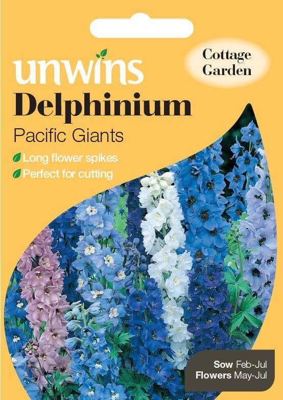 Unwins Delphinium Pacific Giants 120 Seeds