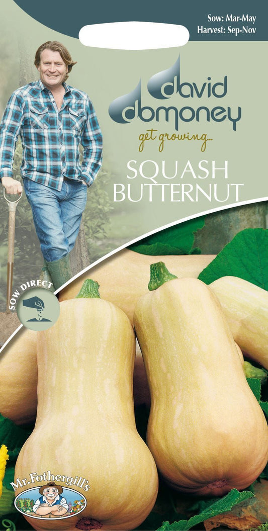 Mr Fothergills - David Domoney - Vegetable - Squash Butternut - Hawk F1 - 10 Seeds