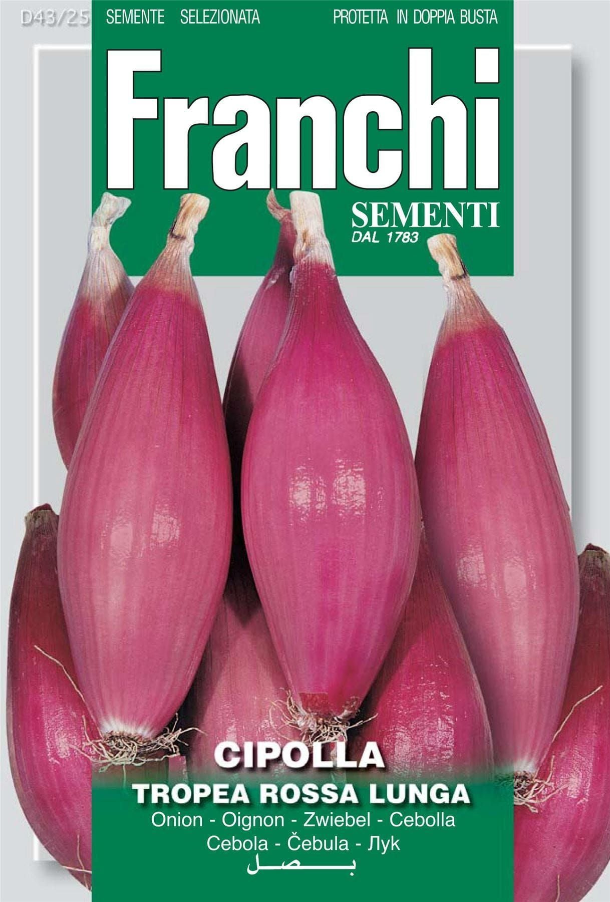 Franchi Seeds of Italy Onion Tropea Rossa Lunga Seeds