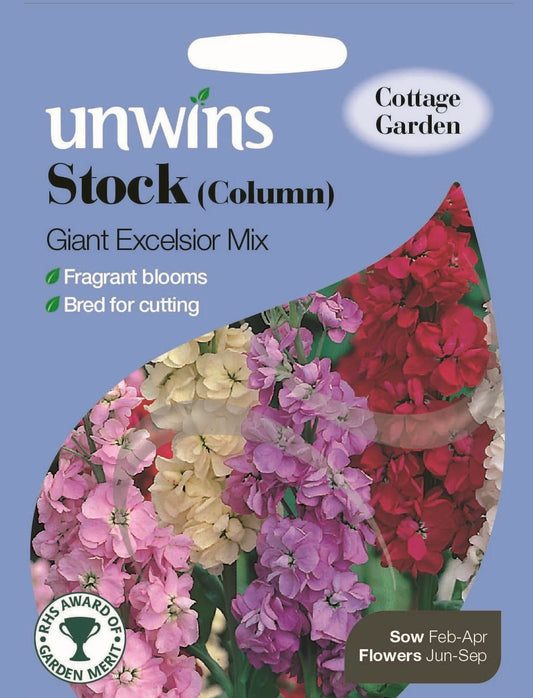 Unwins Stock (Column) Giant Excelsior Mix 200 Seeds