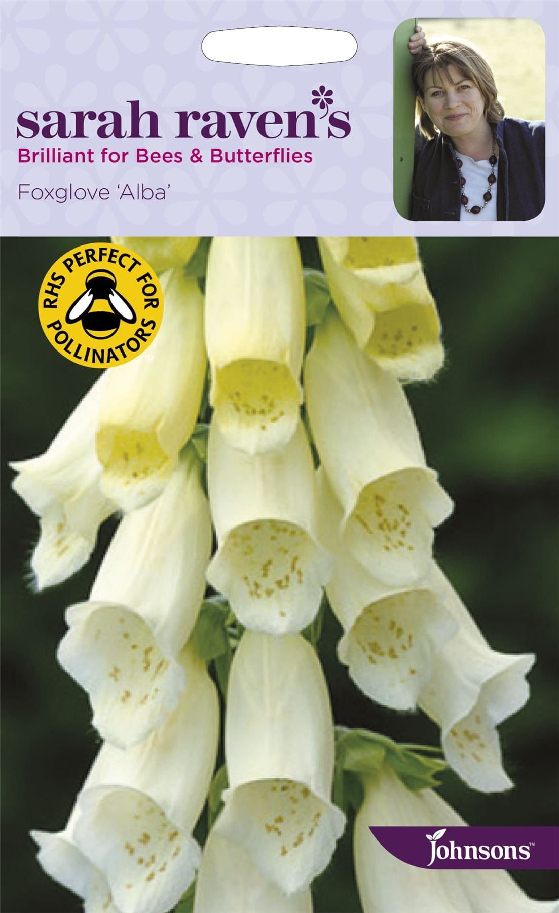 Johnsons Sarah Raven's Foxglove Alba 1000 Seeds