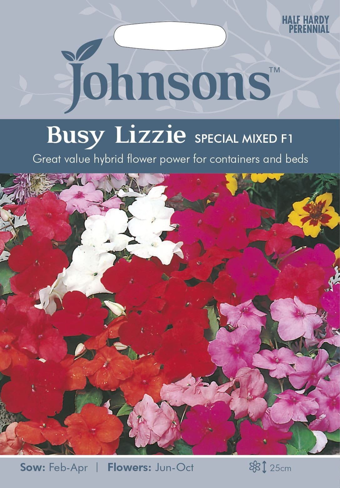 Johnsons Busy Lizzie Special Mixed F1 45 Seeds
