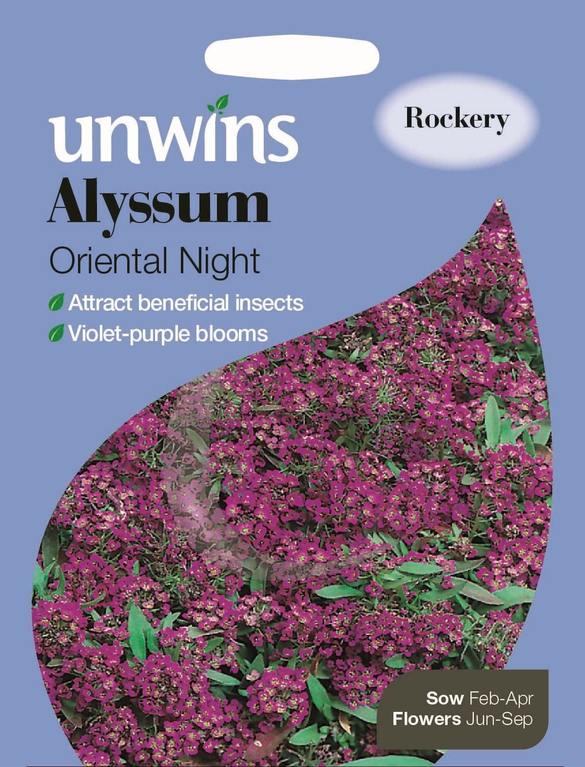 Unwins Alyssum Oriental Night 500 Seeds