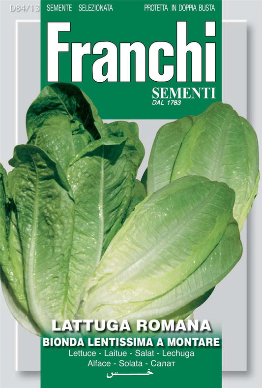 Franchi Seeds of Italy Lettuce Bionda Lentissima A Montare 4 - Seeds
