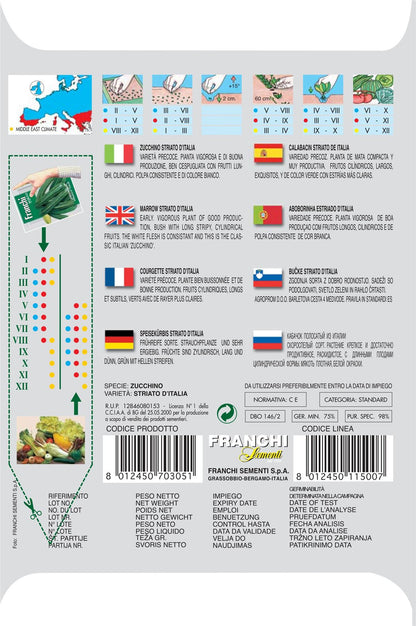 Franchi - 146/002 - Courgette - Striato D'Italia - Seeds