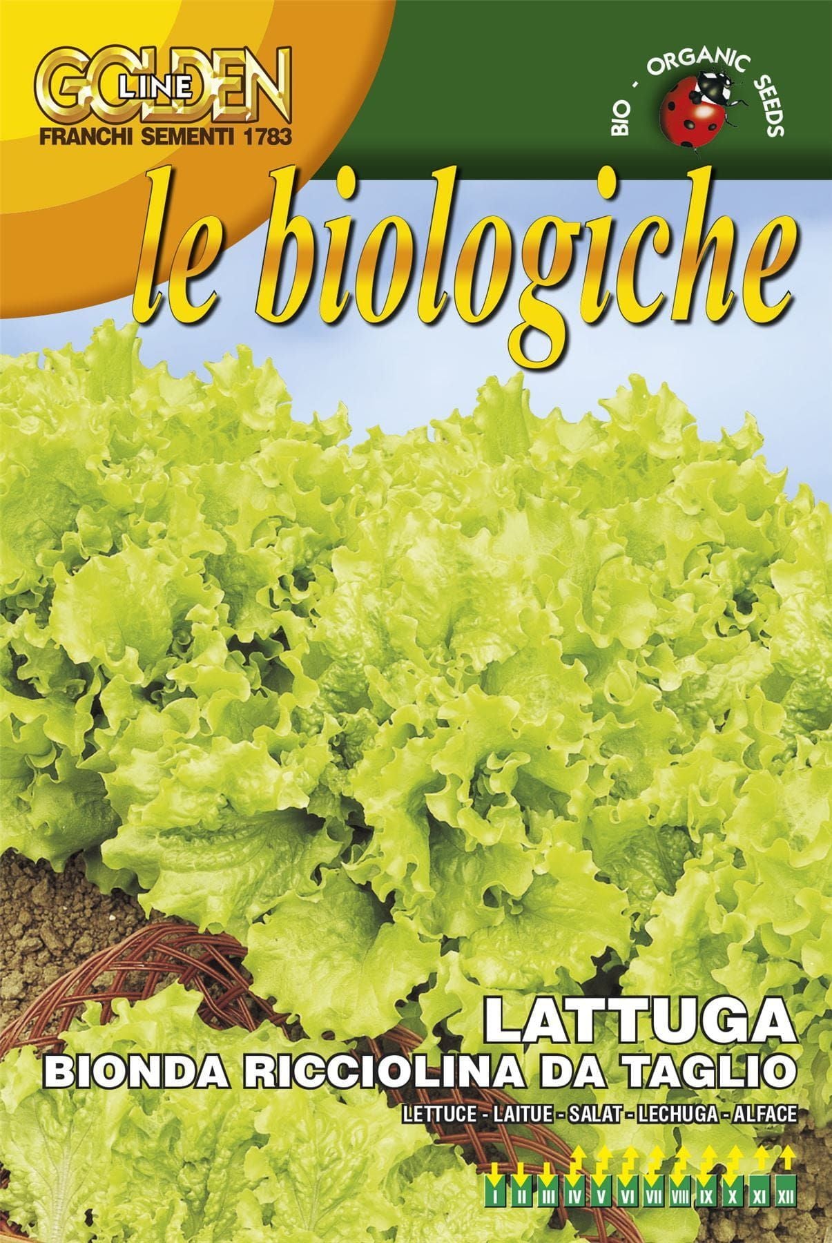 Franchi Organic BIOB78/1 Lettuce Bionda Ricciolina Seeds