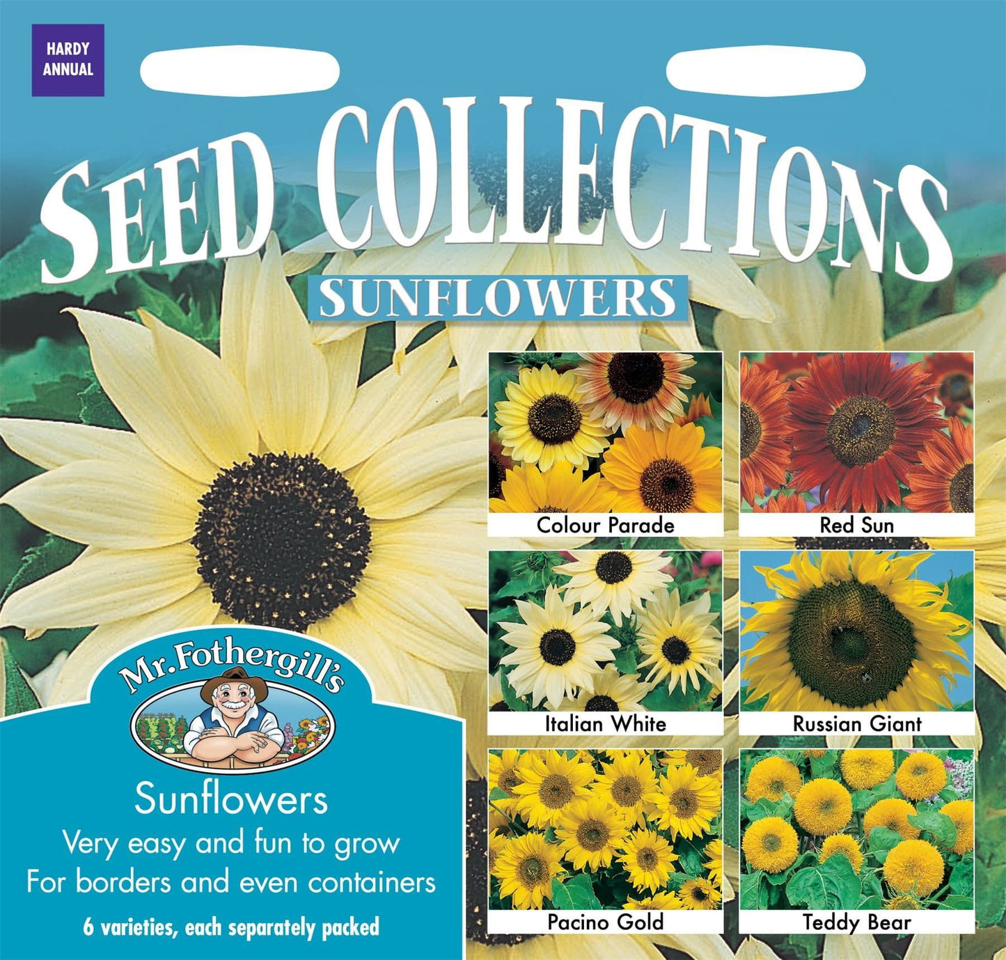 Mr Fothergills Sunflower Collection 6 types Seeds