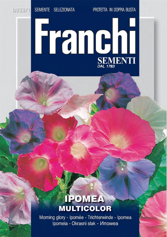 Franchi Seeds of Italy - Flower - FDBF_ 333-1 - Ipomea Multicolour - Morning Glory - Seeds