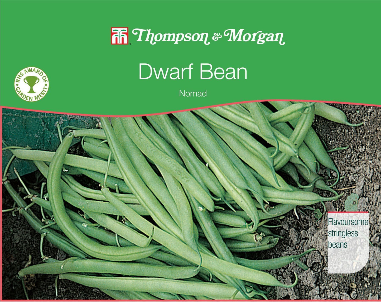 Thompson & Morgan RHS Dwarf Bean Nomad 100 Seed