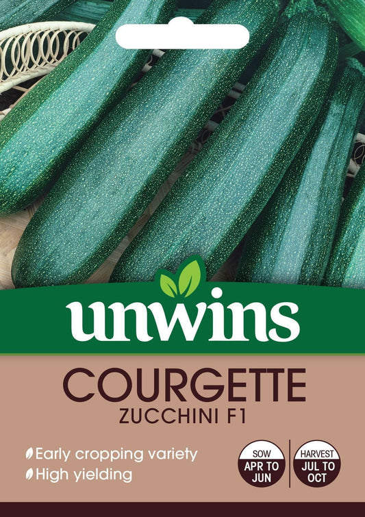 Unwins Courgette Zucchini F1 15 Seeds
