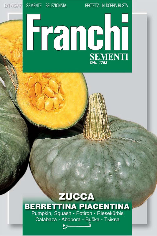 Franchi Seeds of Italy - DBO 145/7 - Pumpkin - BERRETTINA PIACENTINA - Seeds
