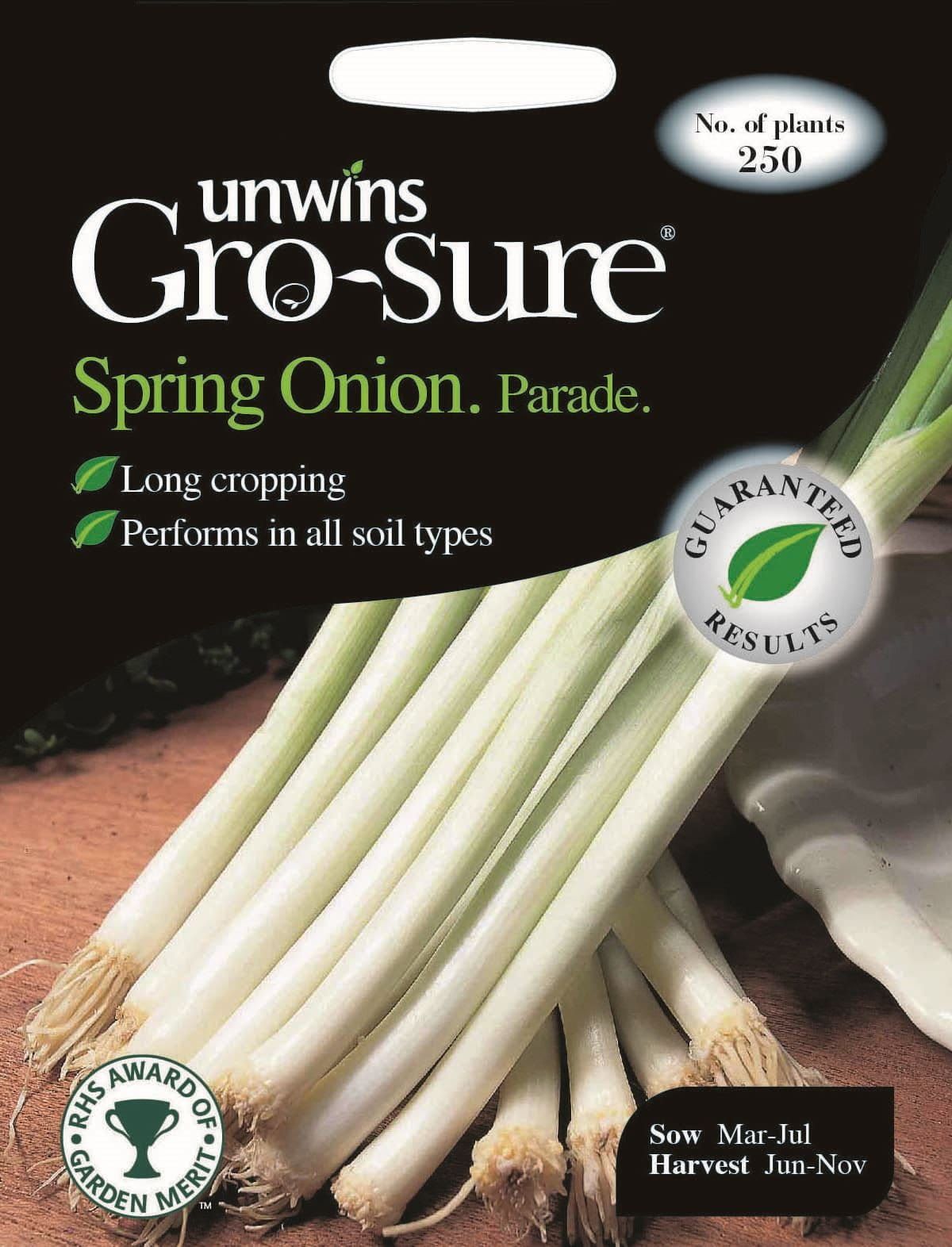 Unwins Onion (Spring) Parade 250 Seeds
