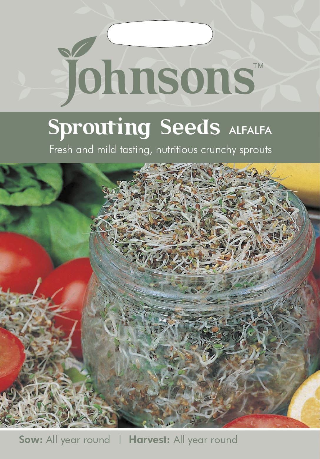 Johnsons Alfalfa Sprouting Seed 25g Seeds