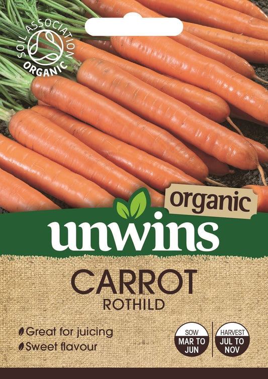 Unwins Carrot Rothild (Organic) 900 Seeds