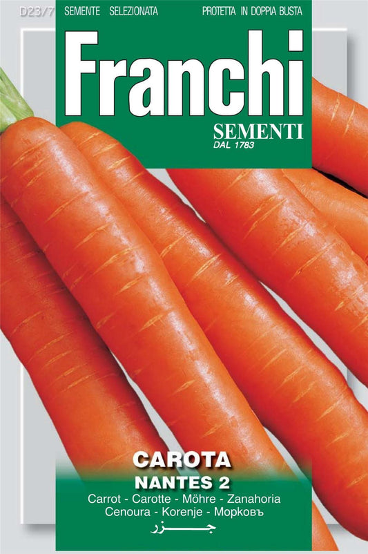 Franchi Seeds of Italy Carrot Nantes 2 - Seeds