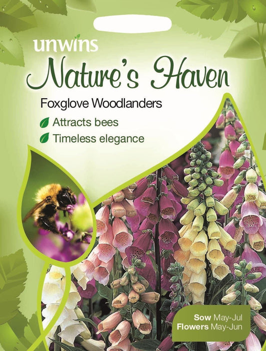 Unwins Nature's Haven Foxglove Woodlanders 500 Seeds