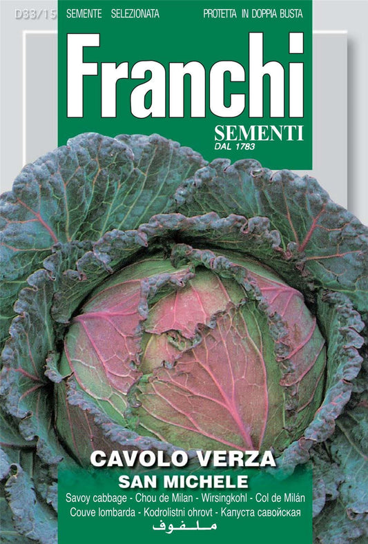 Franchi Seeds of Italy Savoy Cabbage S. Michele Seeds